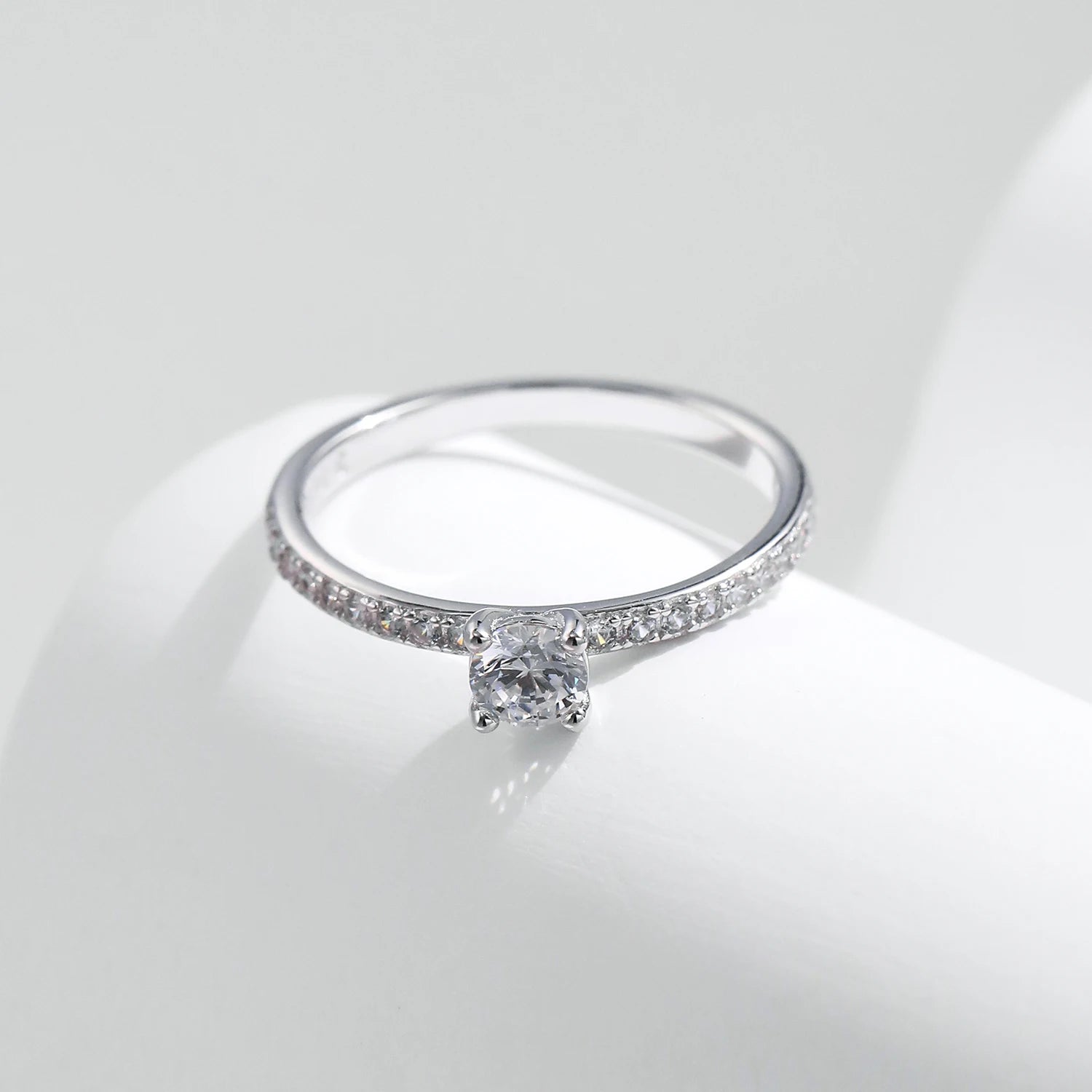 MODIAN D Color Moissanite Ring Delicate Square 925 Sterling Silver Lab Diamond Ring For Women Wedding Statement Jewelry