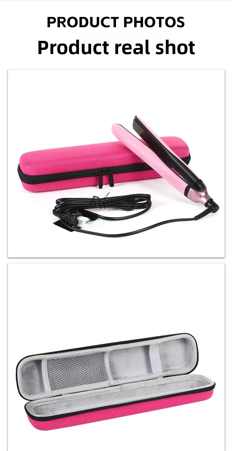 Curling Iron Travel Case Hard Carry Bag Straightener Curling Irons Styler Handle EVA Flat Cases Vacation Styling Accessories