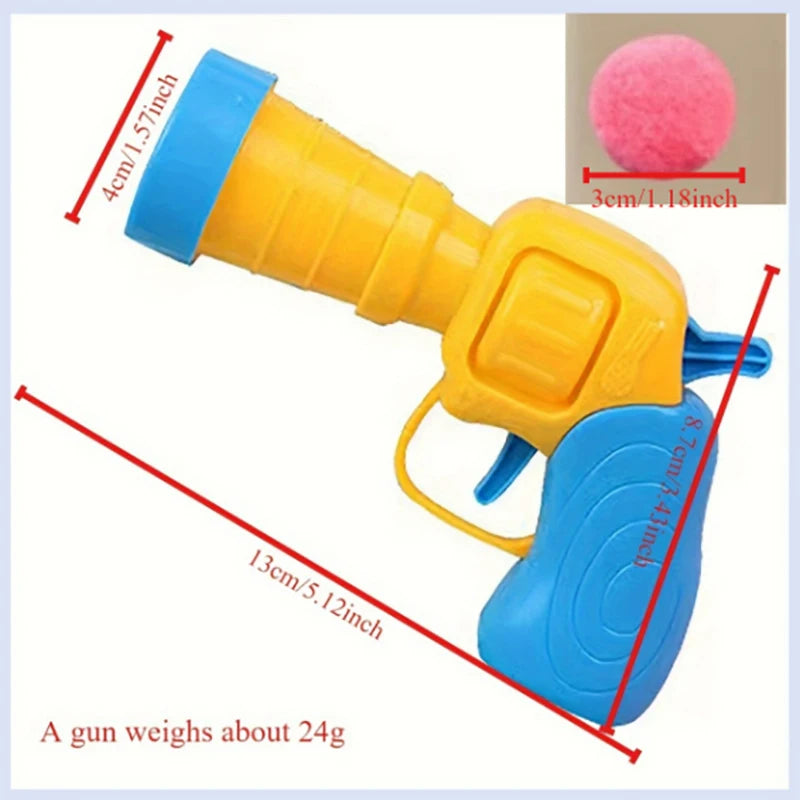 Cat toy interactive shooting training toy creative mini shooting gun game plush ball toy suitable for cats to play at home
