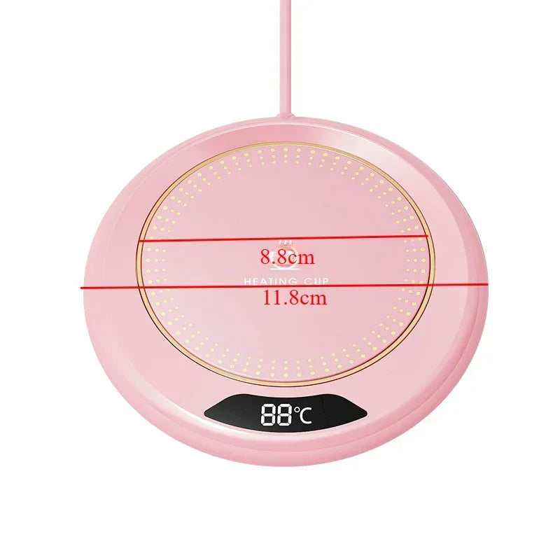 USB Cup Warmer Coffee Mug Heating Coaster 3 Temperature Setting Thermostatic Hot Plate Milk Tea Water Heating Pad Cup Heater