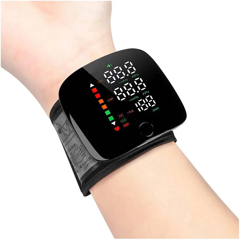 New Touch LED Rechargeable Blood Pressure Wrist Monitor