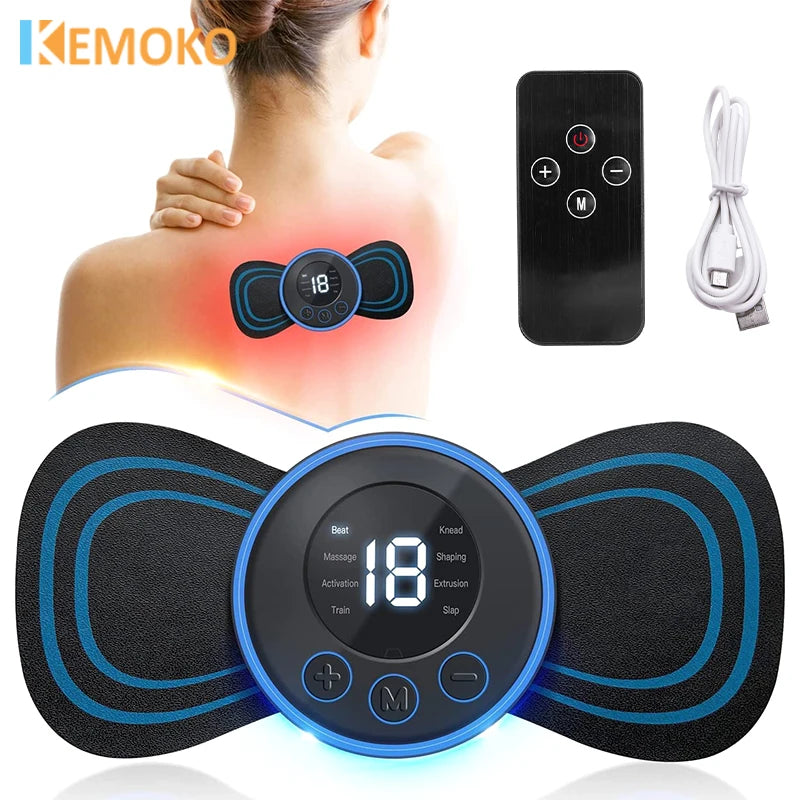 Electric TENS Pulse Neck Massager EMS Cervical Massage for Neck Back Body Electric Muscle Stimulator Electrostimulator 19 Gears