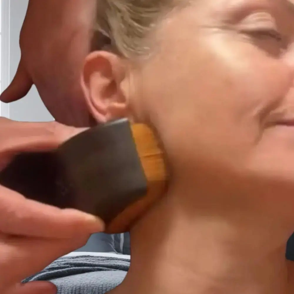 Portable Lymphatic Contour Face Brush Multi-function Chin Reduce Puffiness Lymphatic Drainage Face Brush Facial Sculpting Tool