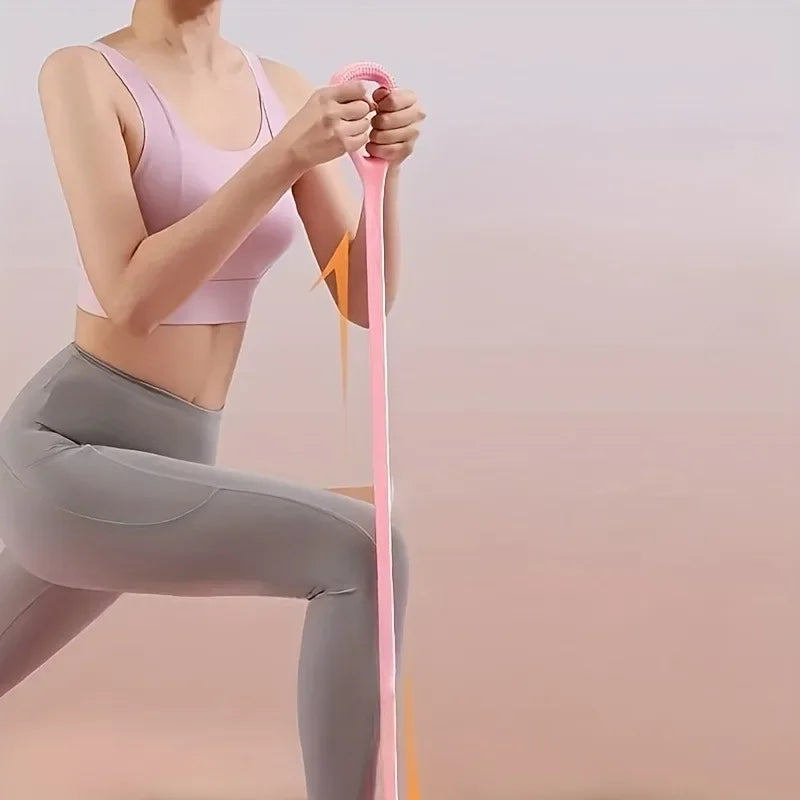 8-Shaped Stretcher For Home Fitness, Back Shaping, elastic Band With Open Shoulder and Back Stretching Band for Shoulder Exercise