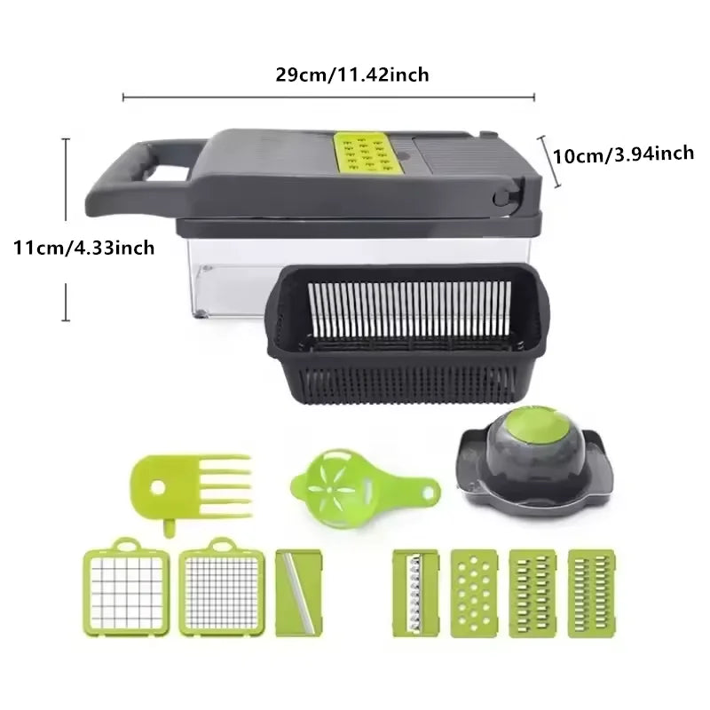 Multifunctional Vegetable Chopper Handle Food Grate Food Chopper Vegetable Slicer Dicer Cut Kitchen Items Onion Chopper ﻿