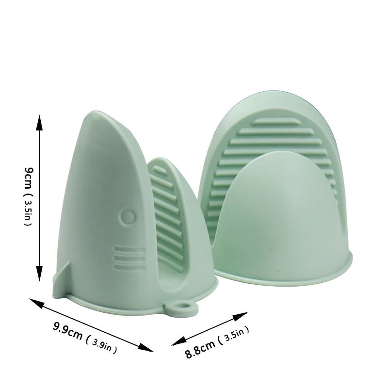 Shark Shaped Silicone Insulated Glove Anti Slip Thickened High temperature resistance Kitchen Anti Scalding Device Oven Mitt