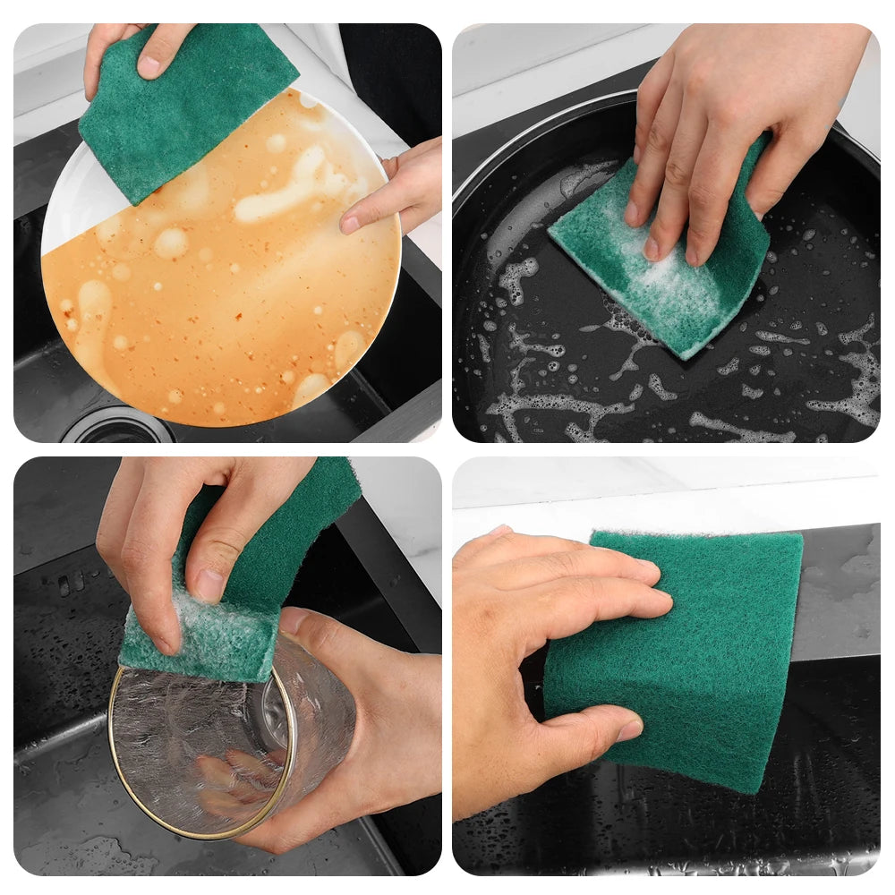 5/10Pcs Cleaning Wipe Pad Reusable Kitchen Cleaning Cloth Towels Soft Non-stick Oil Dishcloth Household Kitchen Rag Clean Tools