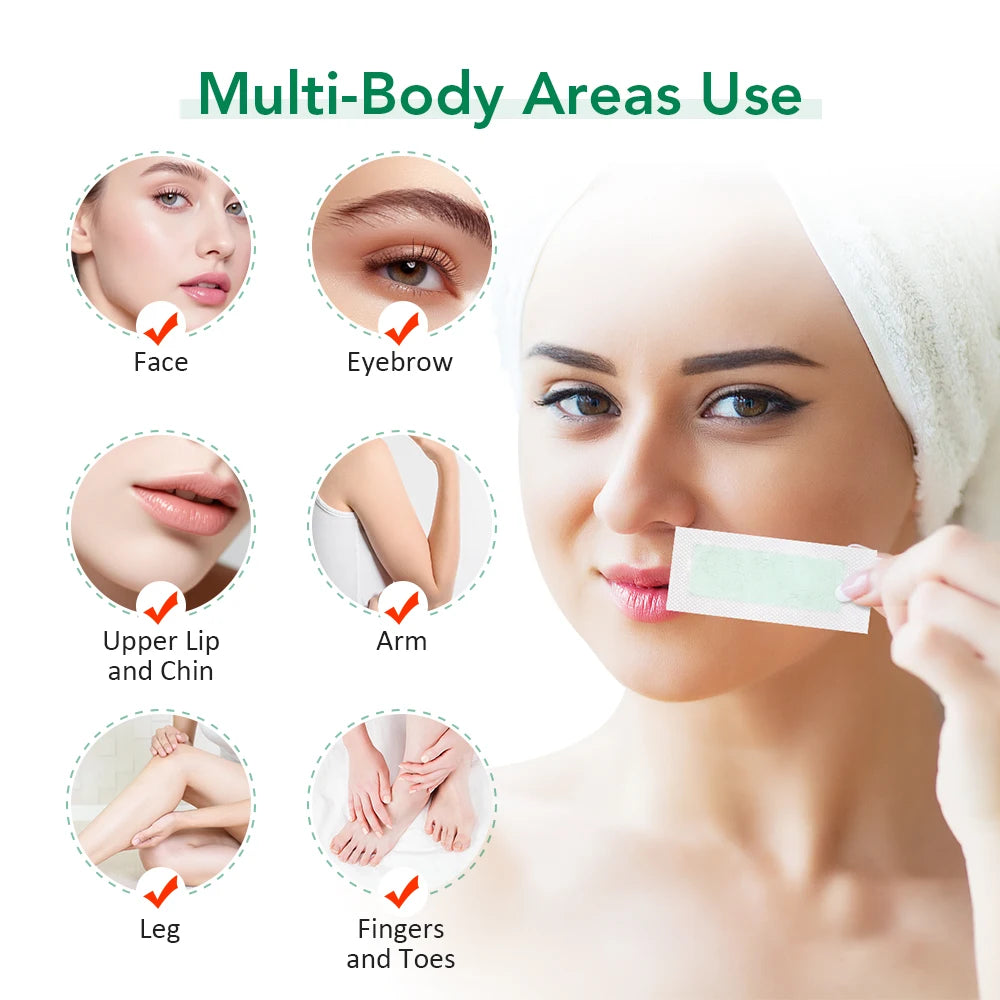 Olive oil facial hair removal wax paper, armpits, leg hair, and the whole body, removing pubic hair permanently for women men