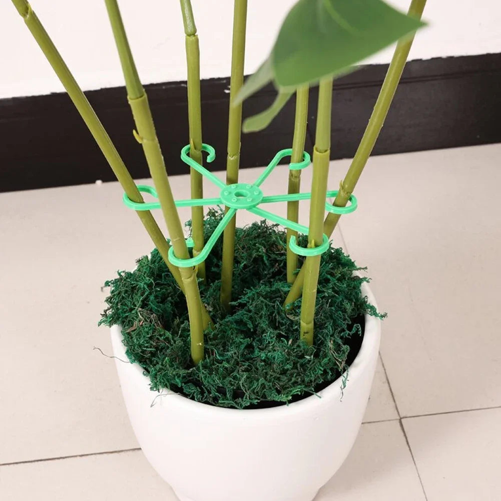 Plant Stem Support Frame Climbing Houseplant Stand Stakes Plastic Garden No Stake Trellis Indoor Plant Holder Rack Hoops