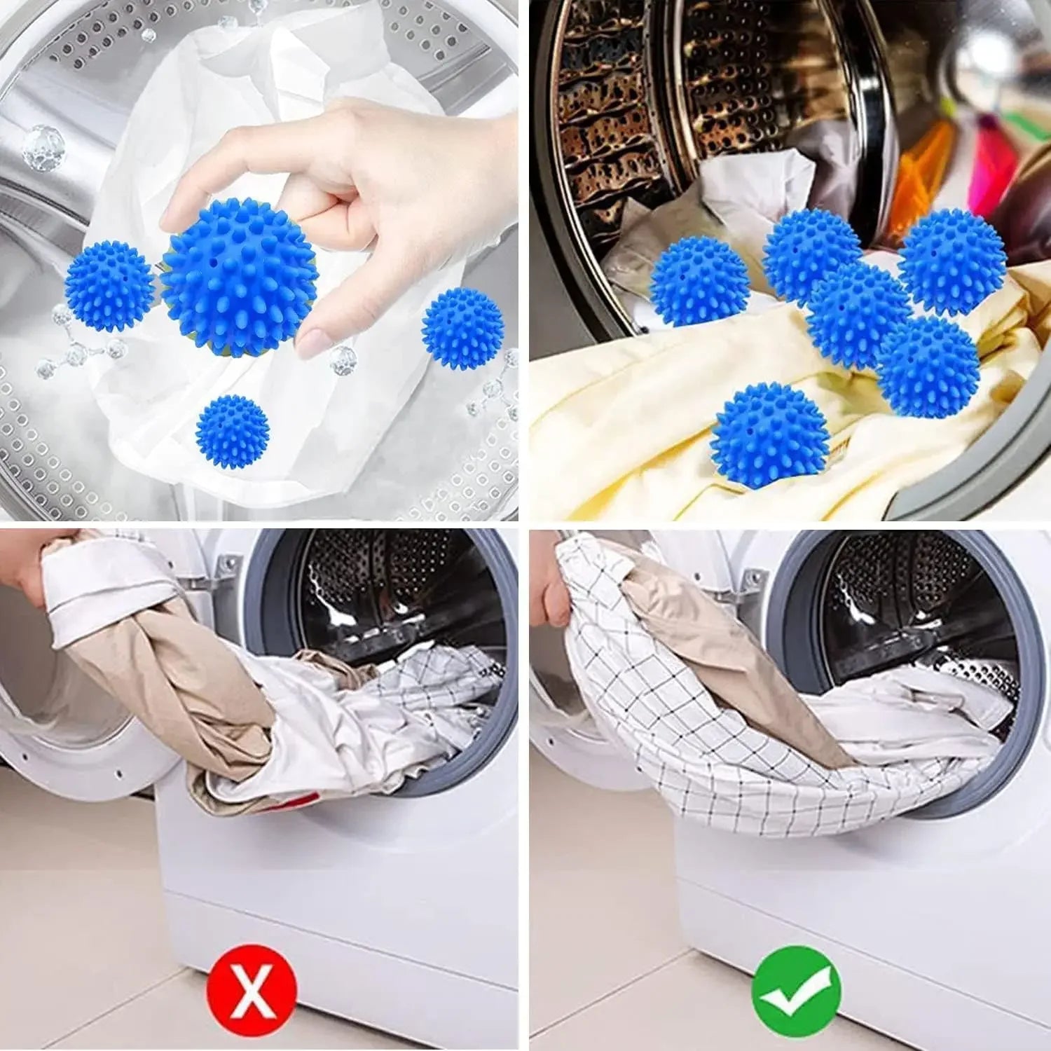 Magic Laundry Ball Reusable PVC Solid Cleaning Ball Household Cleaning Washing Machine Clothes Softener Cleaning Tools