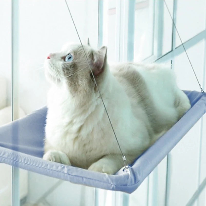 New Pet Cat Hammock Hanging Cat Bed Bearing Comfortable Cat Sunny Window Seat Mount Kitten Climbing Frame Pet Accessories
