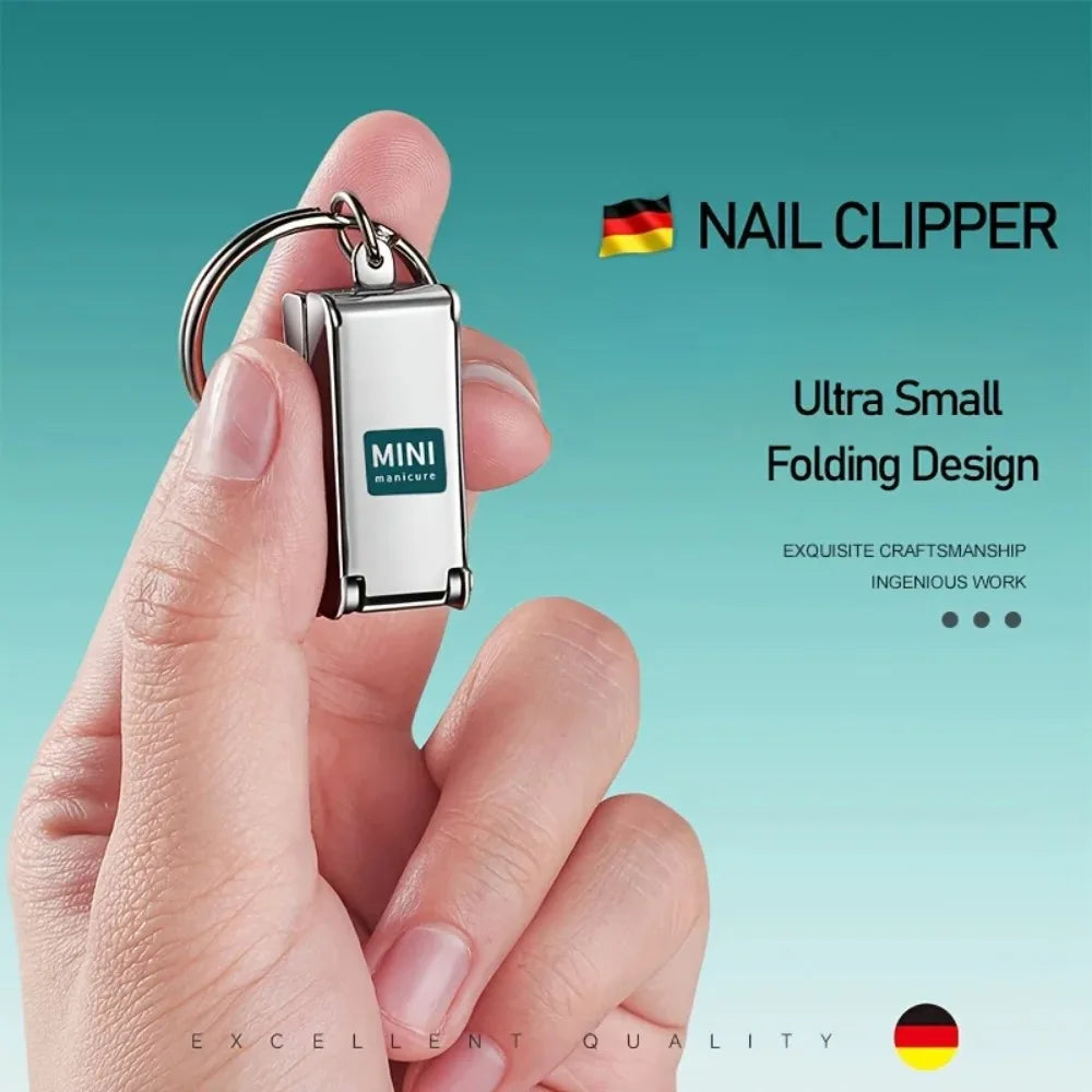 Nail Clippers Collapsible Portable Travel Nail Cutter Fingernail Scissors Trimmer Stainless Steel Pedicure Manicure Tools
