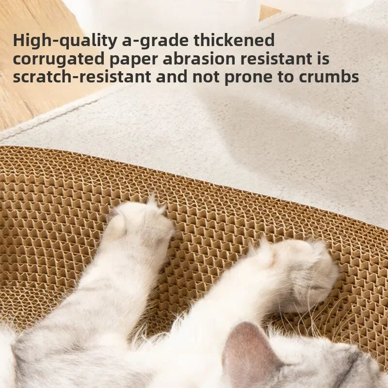Pet Bed for Cat Supplies Claw Grinding Toys for Cats Oval Corrugated Paper Protective Furniture Cat Scratching Board Accessories