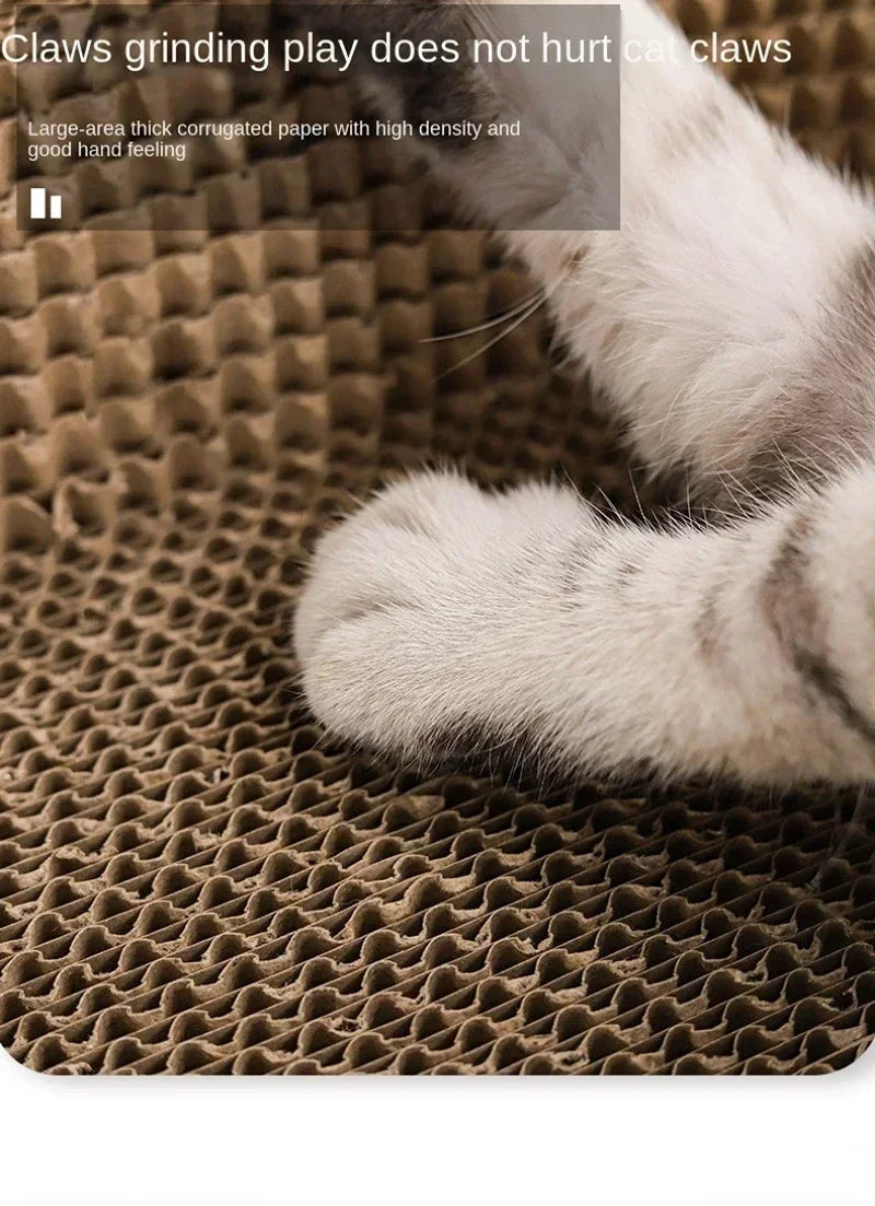 Pet Bed for Cat Supplies Claw Grinding Toys for Cats Oval Corrugated Paper Protective Furniture Cat Scratching Board Accessories