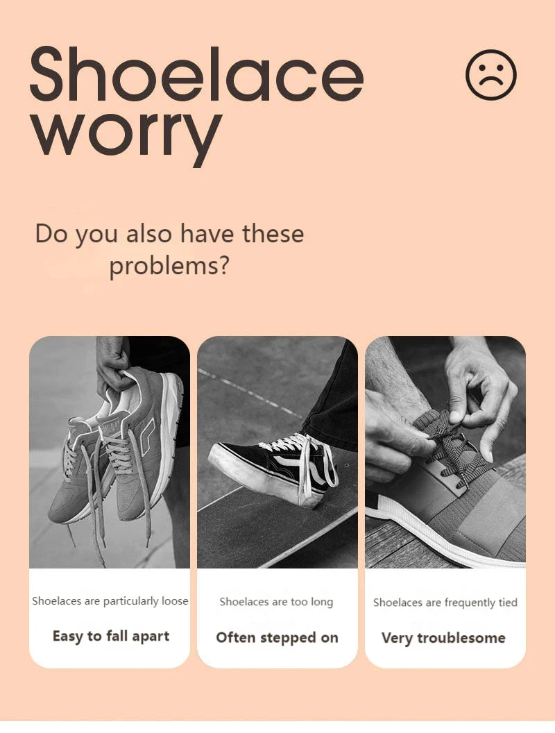 1 Pair Magnetic Locking Shoelaces Without Ties Sneakers Elastic Laces Children Adults Quick on/Off Shoelaces Shoe Accessories