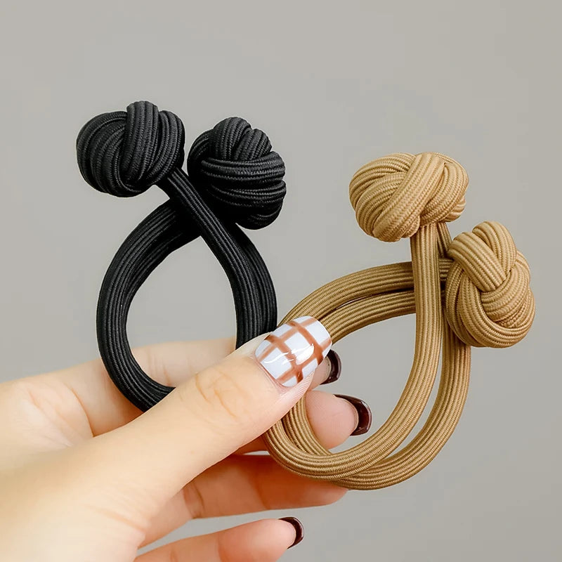 Solid Knot Long Elastic Hair Band For Women Girl Sweet Hair Tie Scrunchie Hair Ring Rubber Band Hair Rope Fashion Hair Accessory