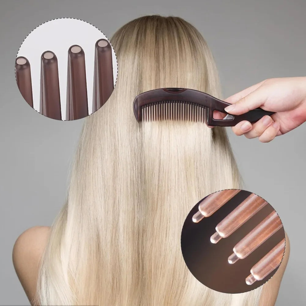 1/3Pc Dandruff Comb Hollow Tooth Button Combs Detoxing Energy Massage Scalp Psoriasis Combs Lice Comb Multifunctional Hair Brush