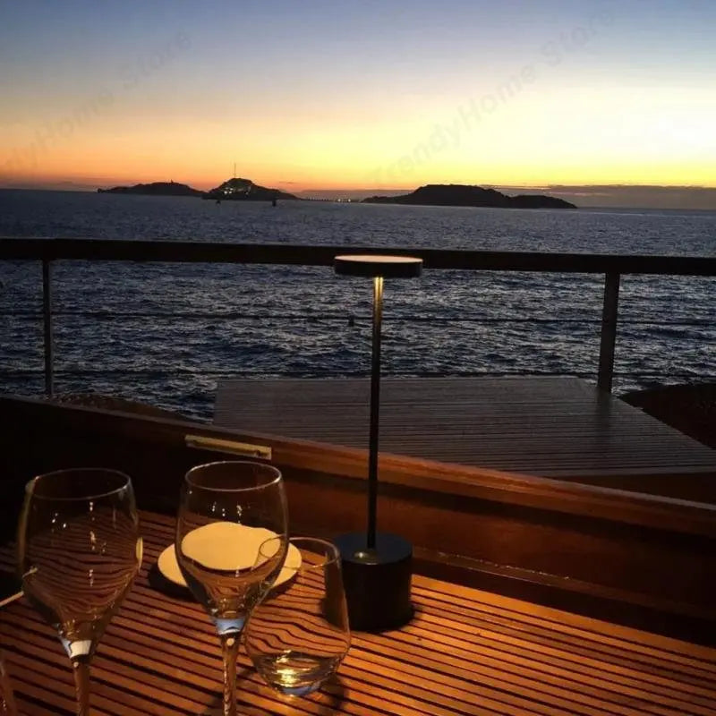 Decorative Table Lamp LED Waterproof Rechargeable Night Light Touch Dimming Bar Living Room Reading Camp Light