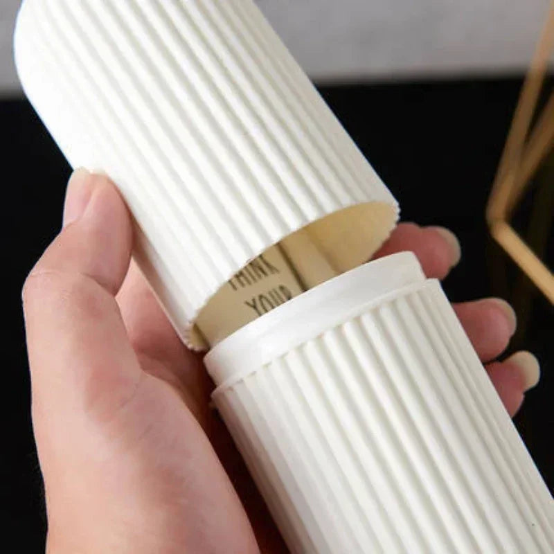 Travel Portable Toothbrush Cup Bathroom Toothpaste Holder Storage Case Box Organizer Travel Toiletries Household Storage Cup