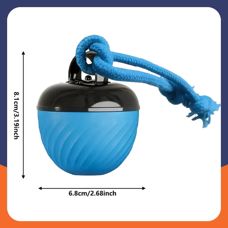 Interactive Smart Dog Balls Toys Sport Bite Resistant USB Charging Tail Rope Mobile Ball with Light Barking for Small/Medium Dog