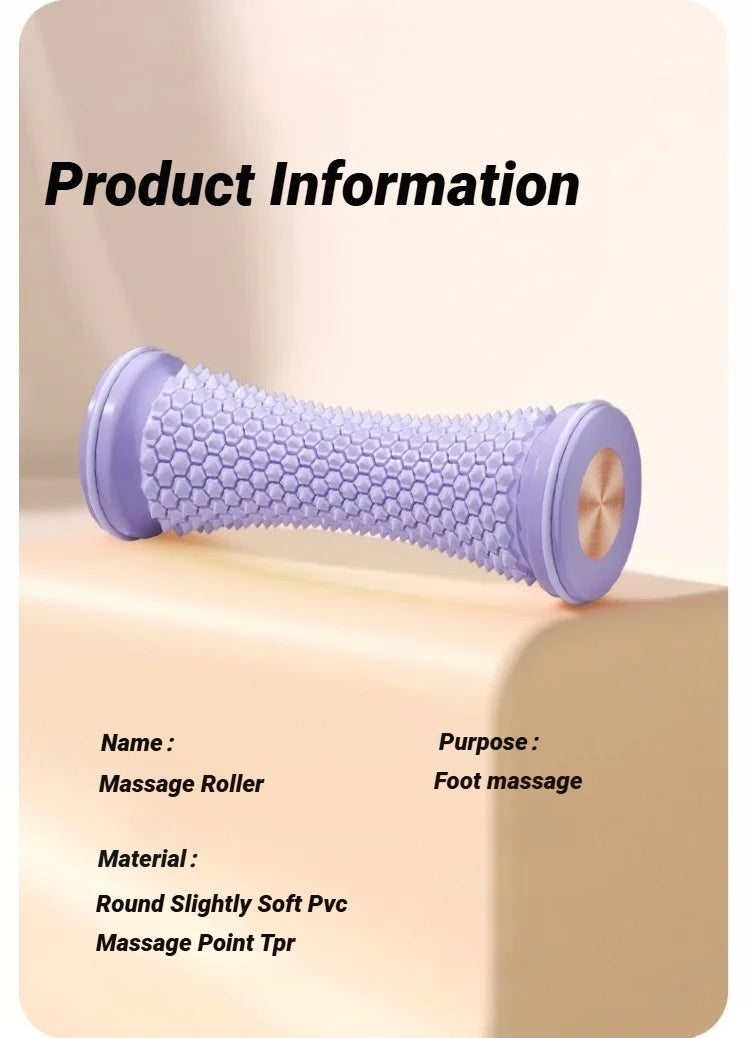 Foot Massager Massage Roller Yoga Massage Ball Plantar Fascia Roller Muscle Relaxation Care Plastic Manual Foot Massager Rollers