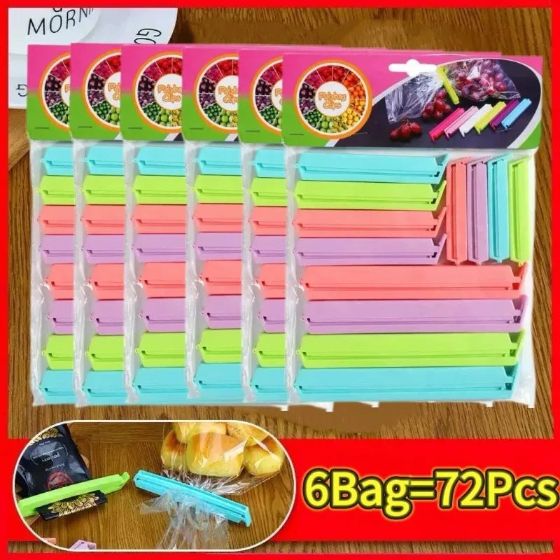 Portable Kitchen Storage Food Snack Seal Sealing Bag Clips Sealer Clamp Plastic Tool Kitchen Accessories Food Bag Clips