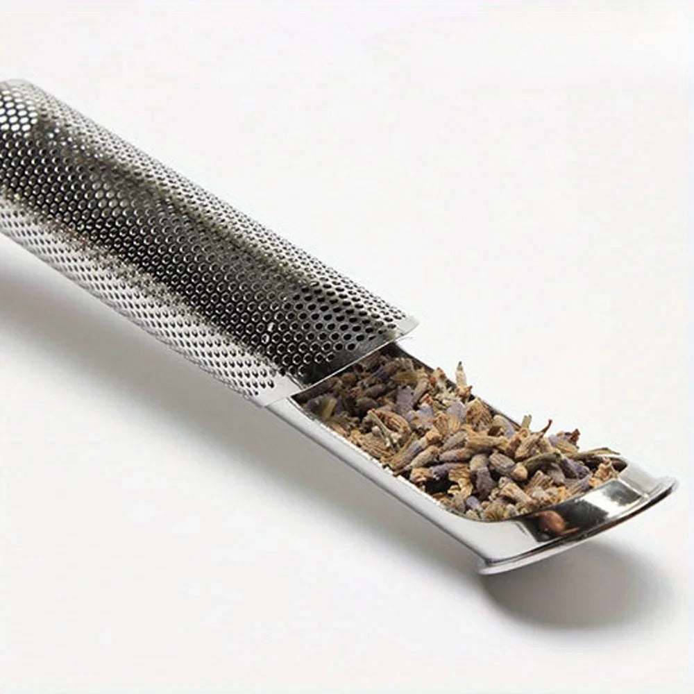 New Stainless Steel Tea Infuser Creative Pipe Shape Metal Tea Strainer Hanging Filter For Mug Teapot