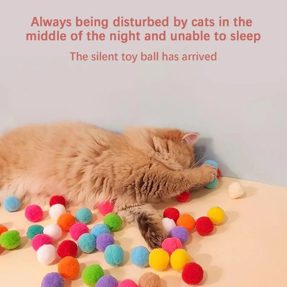 Cat toy interactive shooting training toy creative mini shooting gun game plush ball toy suitable for cats to play at home