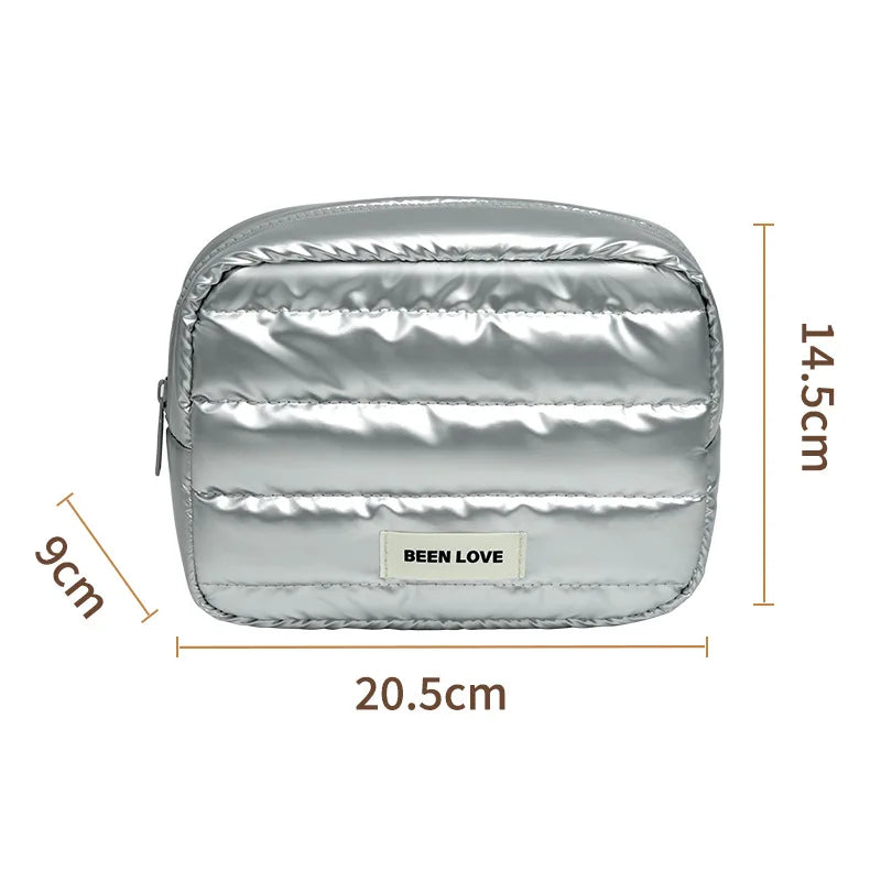 Fashion Large Capacity Makeup Bag Travel Organizer Portable Cosmetic Bag Multifunctional Toiletry Washbag Portable Storage Bag