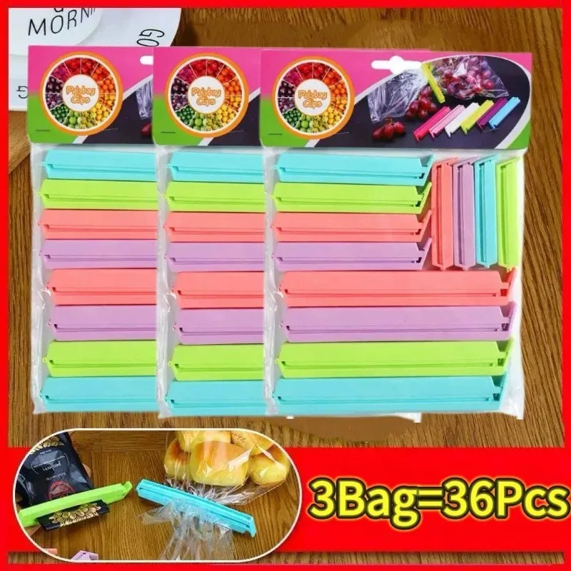 Portable Kitchen Storage Food Snack Seal Sealing Bag Clips Sealer Clamp Plastic Tool Kitchen Accessories Food Bag Clips