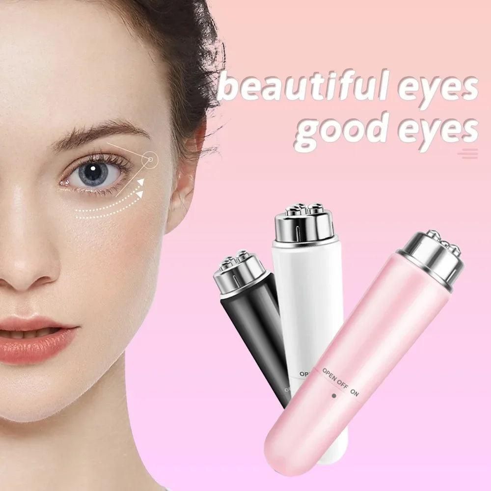 4 in 1 Electric Eye Massager Micro Vibration Facial Beauty Instrument for Relax Eye Dark Circles Eye Bags Puffiness Eye Massage