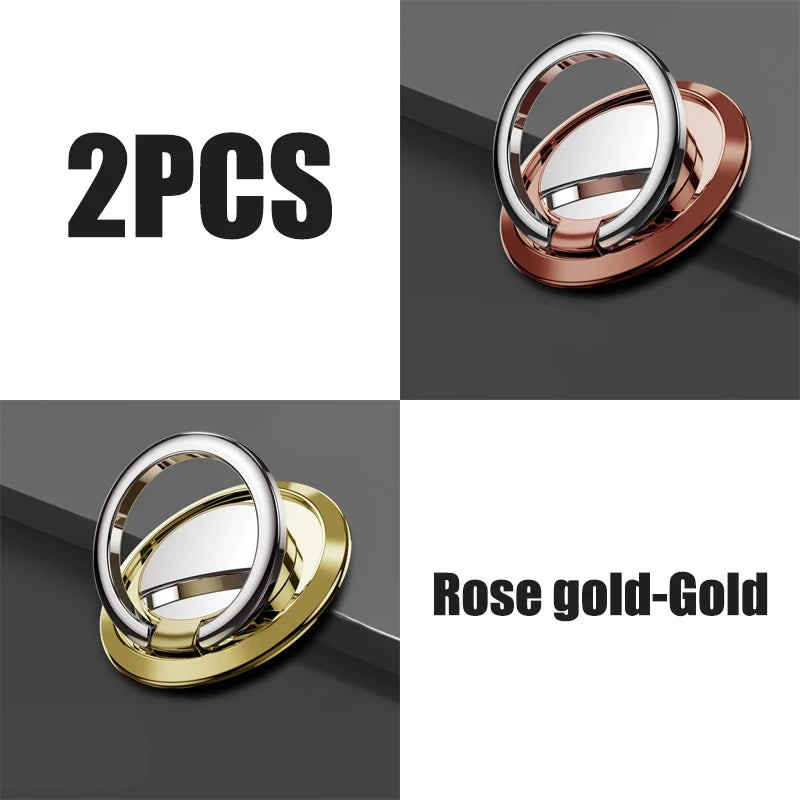 Finger Ring Holder Stand Grip 360 Rotating For Mobile Phone Car Magnetic Mount Phone Back Sticker Pad Unniversal Bracket