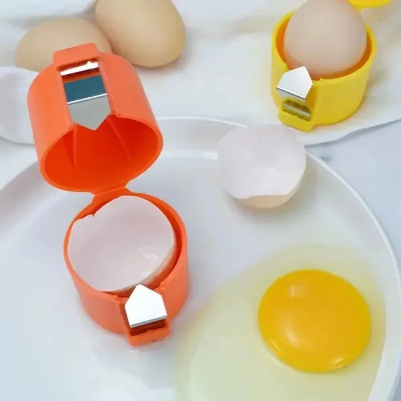 New Egg Shell Opener Press Egg Shell Separator Portable Egg Opener Kitchen Handheld Egg Shell Crusher Household