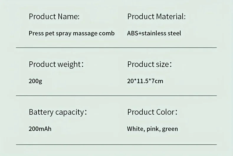 Steam Spray Grooming Brush Unique Steam Brush for Dogs Luxury Grooming Brush Dog Steam Brush Cat Supplies  Grooming