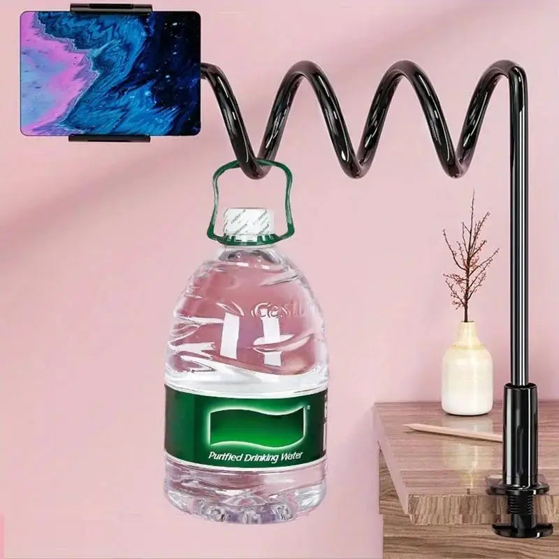 Bedside Table Tablet Stand Adjustable Long Arm Clamp Tablet Lazy Stand Suitable for IPad, Samsung Universal 4-11 Inch