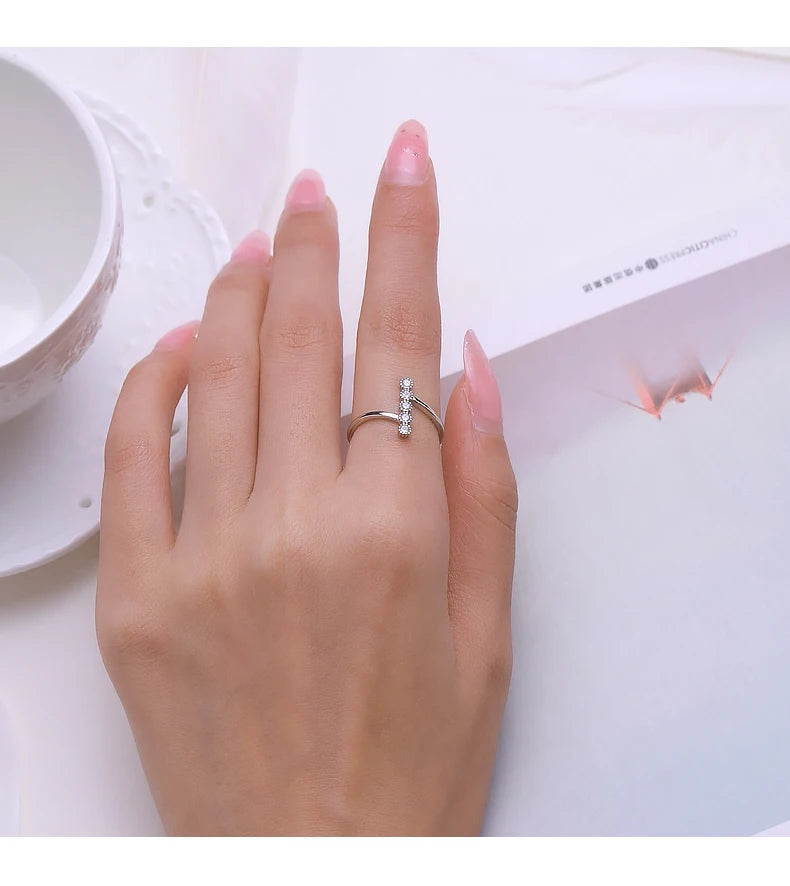 MODIAN Authentic 925 Sterling Silver Fashion Delicate Finger Rings For Women Wedding Engagement Fine Jewelry Anel Accessories