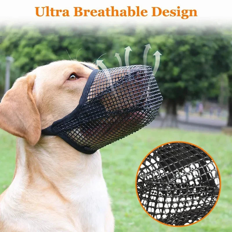 Dog Mouth Cover Anti licking Anti biting Breathable Drinking water Adjustable Dog mouthpiece Dedicated Pet Mouth Cover