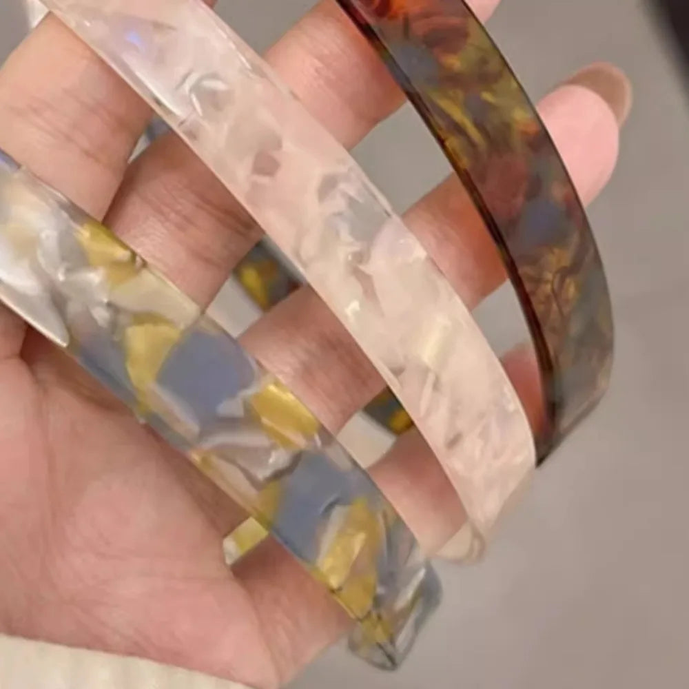 New Acetic Acid Headband Non-Clamping Ear Bone Hair Accessories For Women Fashion Sweet Hair Ornament Girls Hairband