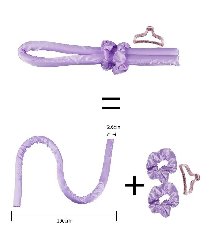 Heatless Curling Rod Headband Silk Curls Ribbon Hair Rollers Sleeping Soft Headband Lazy Hair Curlers Hair Styling Tools