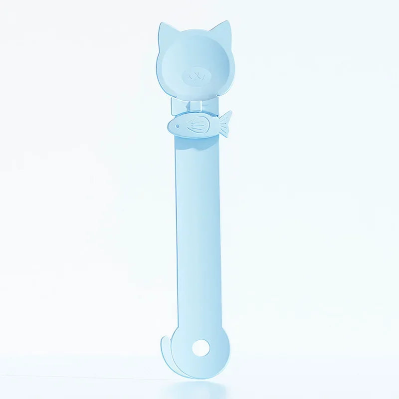 Cat Strip Feeder Spoon Long Handle Lickable Wet Food Feeder for Cats Pet Meat Mud Food Squeeze Dispense Spoon Pet Supplies