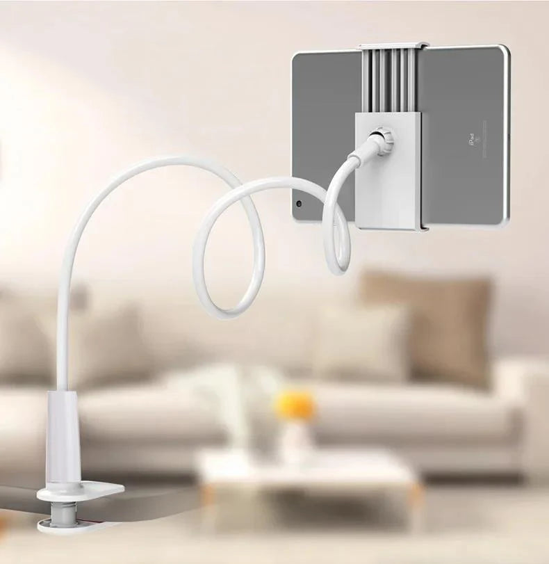 Bedside Table Tablet Stand Adjustable Long Arm Clamp Tablet Lazy Stand Suitable for IPad, Samsung Universal 4-11 Inch