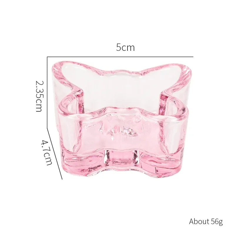 Acrylic Powder Liquid Crystal Glass Cup Aurora Colorful Cup Nail Brush Washing Mug Nail Art Tools Liquid Powders for Mixing Bowl