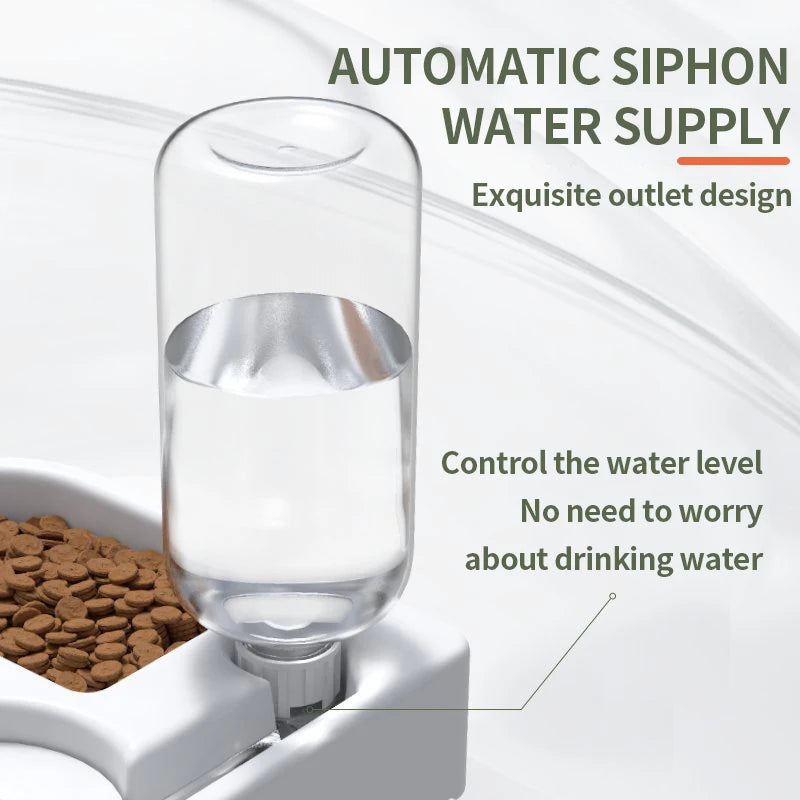 Automatic Drinking Water Pet Bowl with Love - Moisture-Proof Cat Bowl and Dog Basin Dual-Purpose - Multi-Functional Drinking