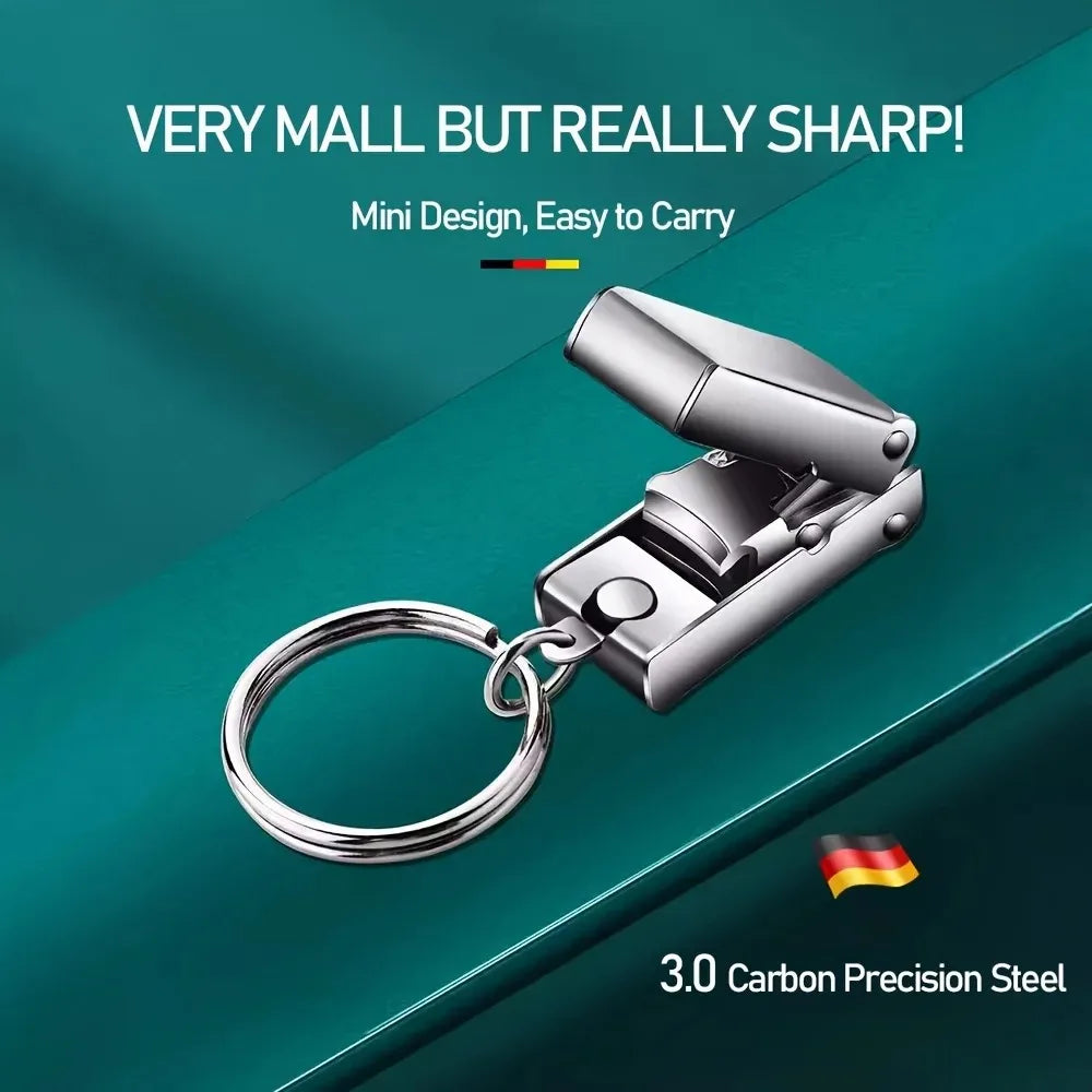 Nail Clippers Collapsible Portable Travel Nail Cutter Fingernail Scissors Trimmer Stainless Steel Pedicure Manicure Tools