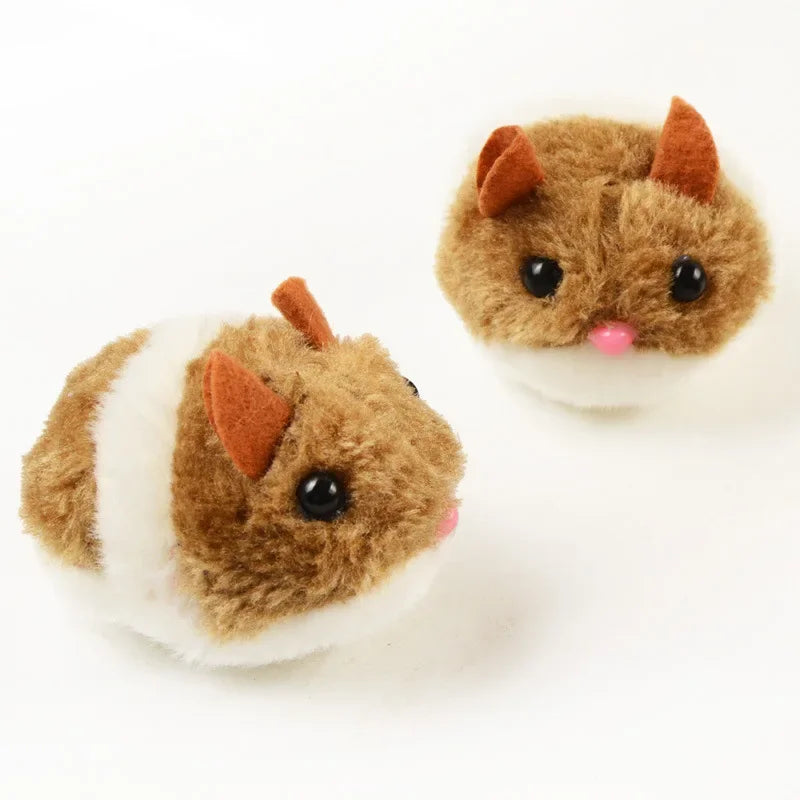 Cute Mouse Cat Toys Cat Supplies Plush Toy Shake Movement Mouse Pet Kitten Funny Plush Little Mouse Interactive Cat Toys