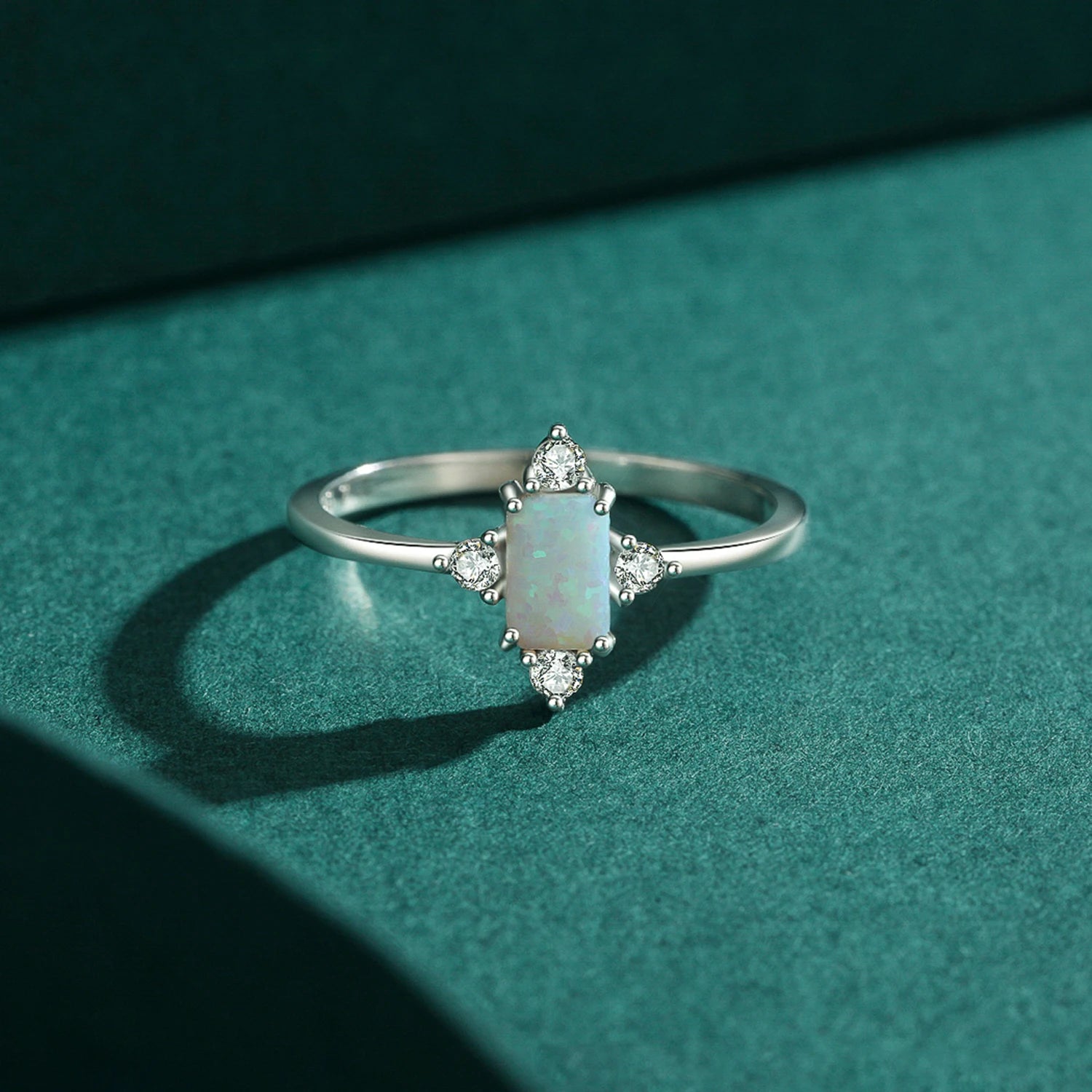 Modian Real 925 Sterling Silver Rings For Women Shining Crown Opal Finger Ring Classic Luxury Wedding Statement Jewelry Anel