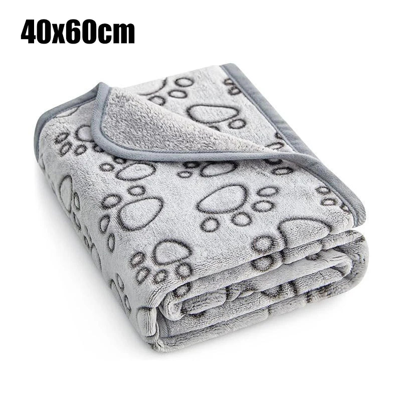 Cat and Dog Pet Blanket Calming Blanket Fluffy Pet Blanket Super Soft Warm Comfort Blanket Cute Pattern Washable Puppy Fur