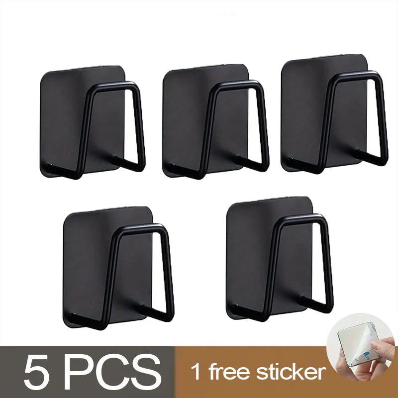 Kitchen Sponge Holder Sink Sponge Rack Stainless Steel Sponges Stand Drainer Sponges Sink Shelf for Knife Towel Holder Wall Hook