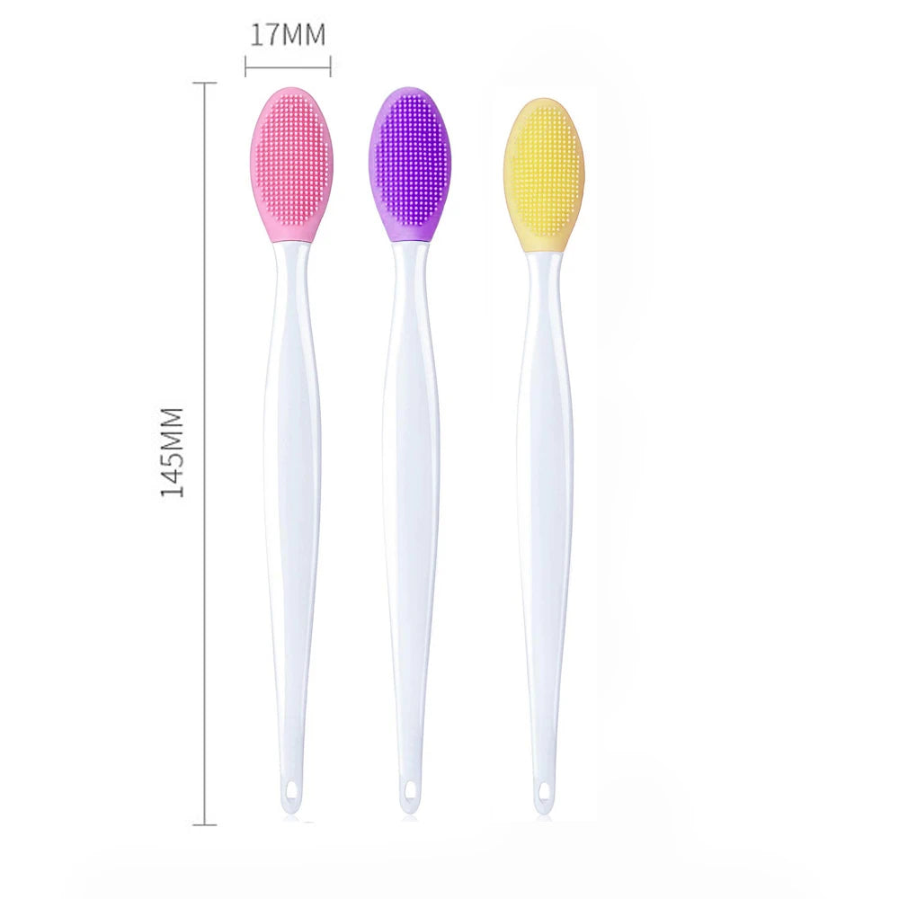 Beauty Skin Care Wash Face Silicone Brush Exfoliating Nose Clean Blackhead Removal Brushes Tools With Replacement Head
