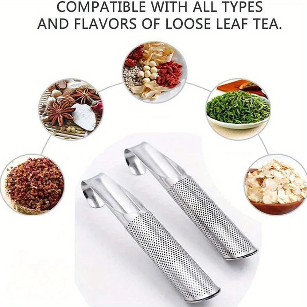 New Stainless Steel Tea Infuser Creative Pipe Shape Metal Tea Strainer Hanging Filter For Mug Teapot